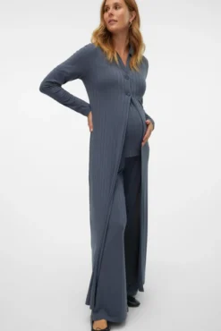 Chaqueta larga de punto maternity