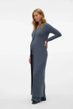 Chaqueta larga de punto maternity