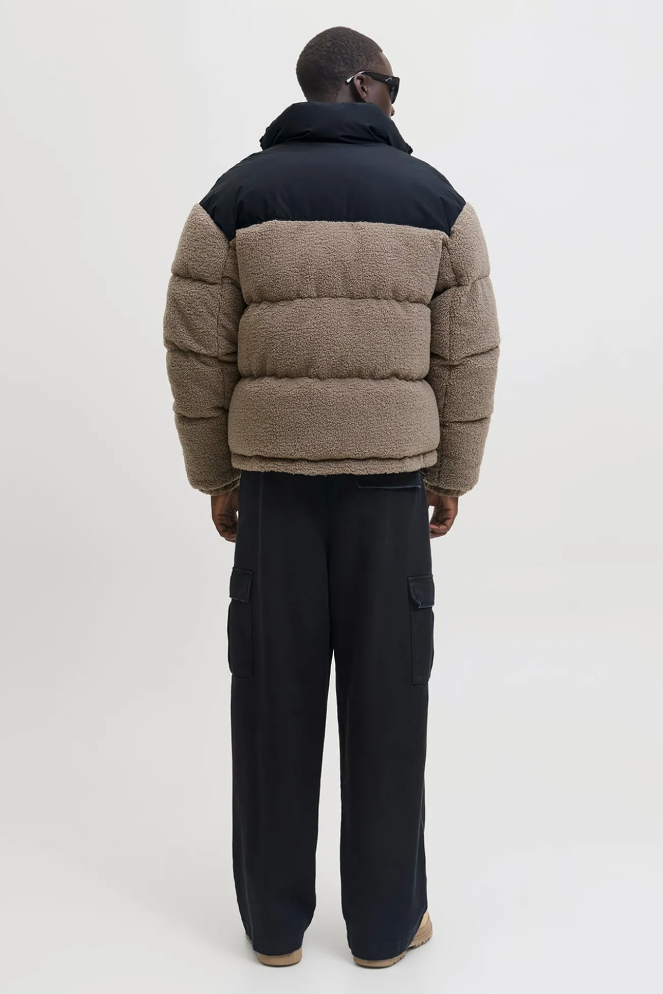 Chaqueta puffer teddy