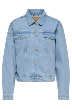 Chaqueta vaquera bolsillos delanteros