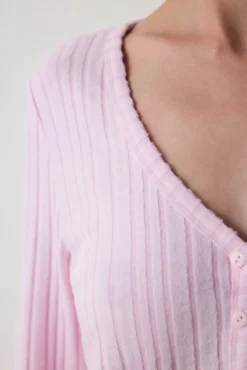 Conjunto de pantalón rosa Cozy Time