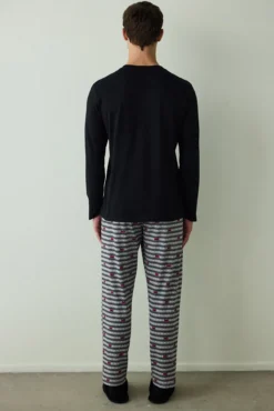 Conjunto de pijama de algodón para hombre