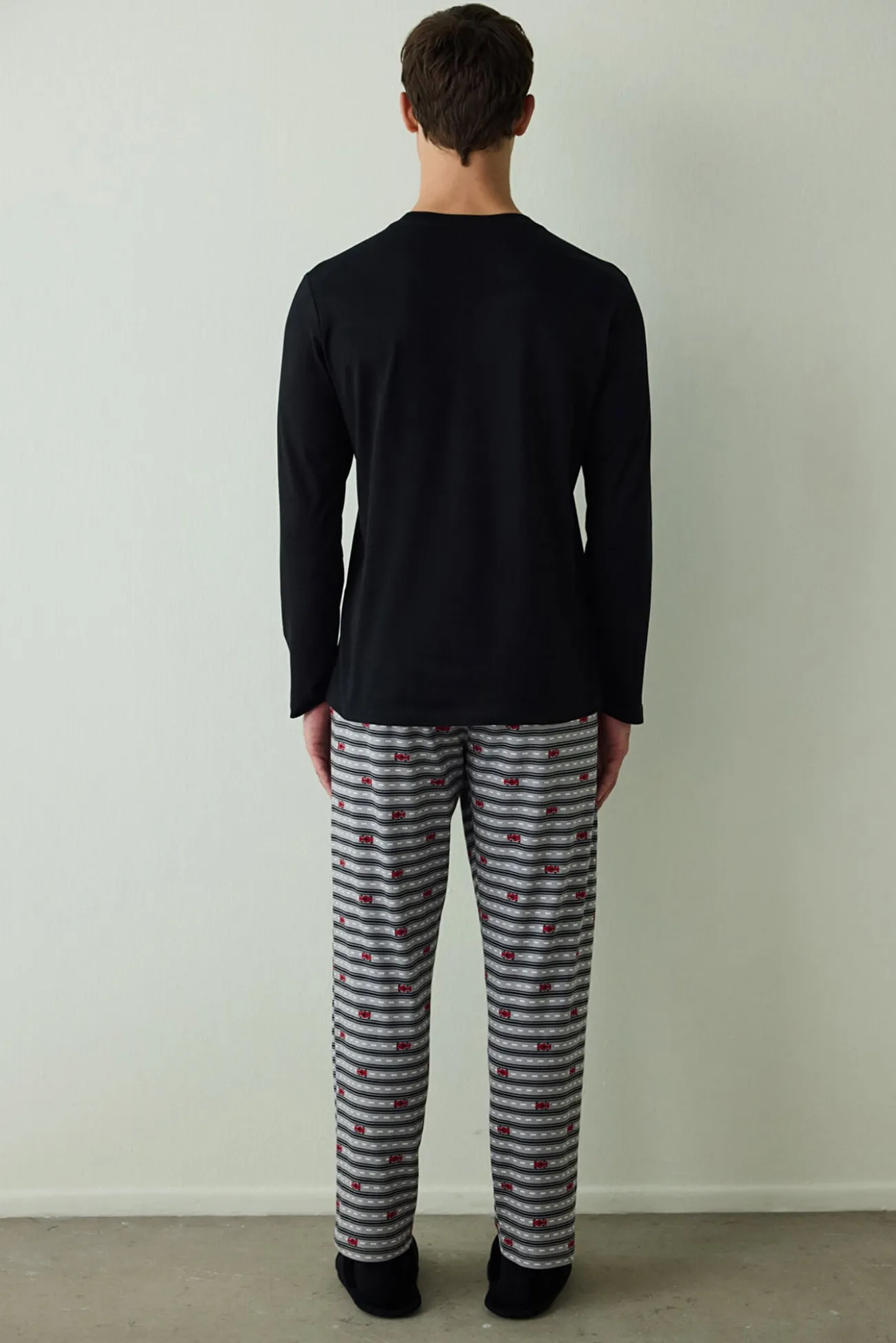 Conjunto de pijama de algodón para hombre