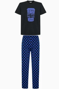 Conjunto de pijama largo estampado