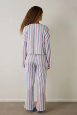 Conjunto de pijama térmico de manga larga con cuello redondo Moonlight