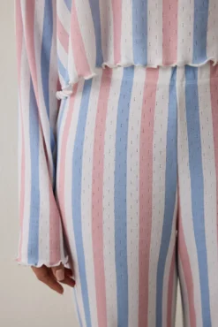 Conjunto de pijama térmico de manga larga con cuello redondo Moonlight