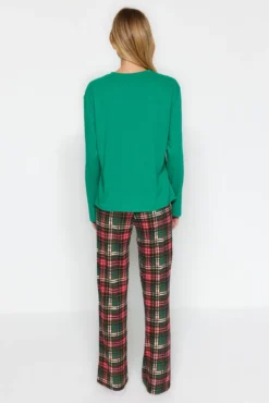 Conjunto pijama cuadros Navidad Papá Noél