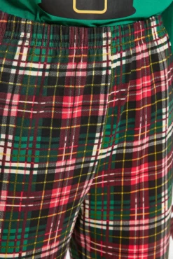 Conjunto pijama cuadros Navidad Papá Noél