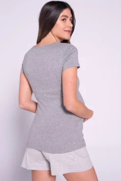 Conjunto pijama de rayas premamá