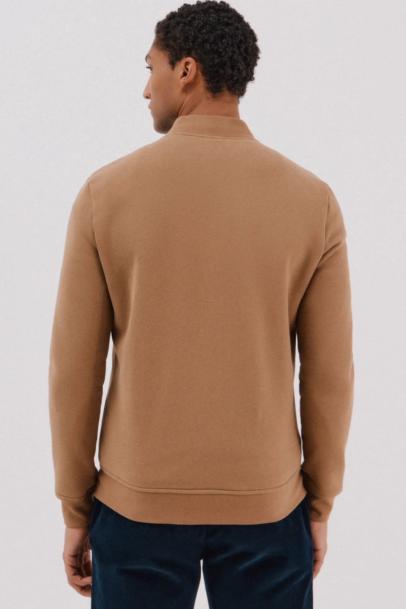 Cárdigan bomber tejido combinado