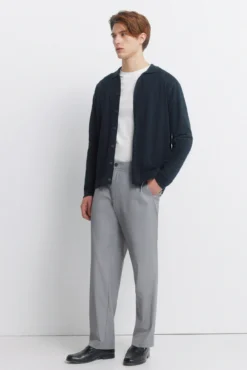 Cárdigan botones cuello polo