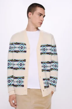 Cárdigan jacquard colores