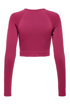 Crop top deportivo manga larga