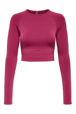 Crop top deportivo manga larga