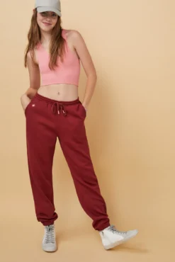 Crop top escote V seamless rosa