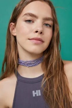 Crop top halter seamless gris antracita