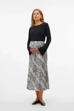 Falda animal print maternity