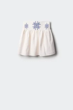 Falda bordados niña