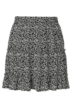 Falda corta de flores