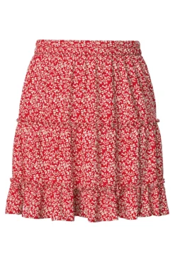Falda corta de flores