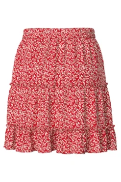 Falda corta de flores
