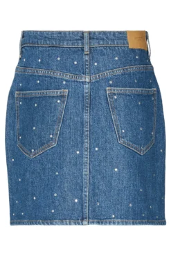 Falda corta denim