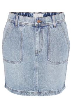 Falda corta denim