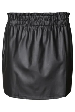 Falda corta efecto piel Curve