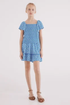 Falda corta estampada niña