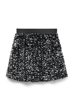 Falda corta lentejuelas