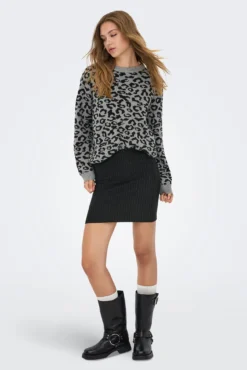 Falda corta lurex