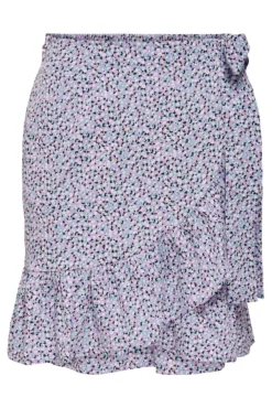 Falda corta volante