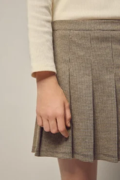 Falda cuadros niña