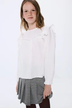 Falda cuadros niña