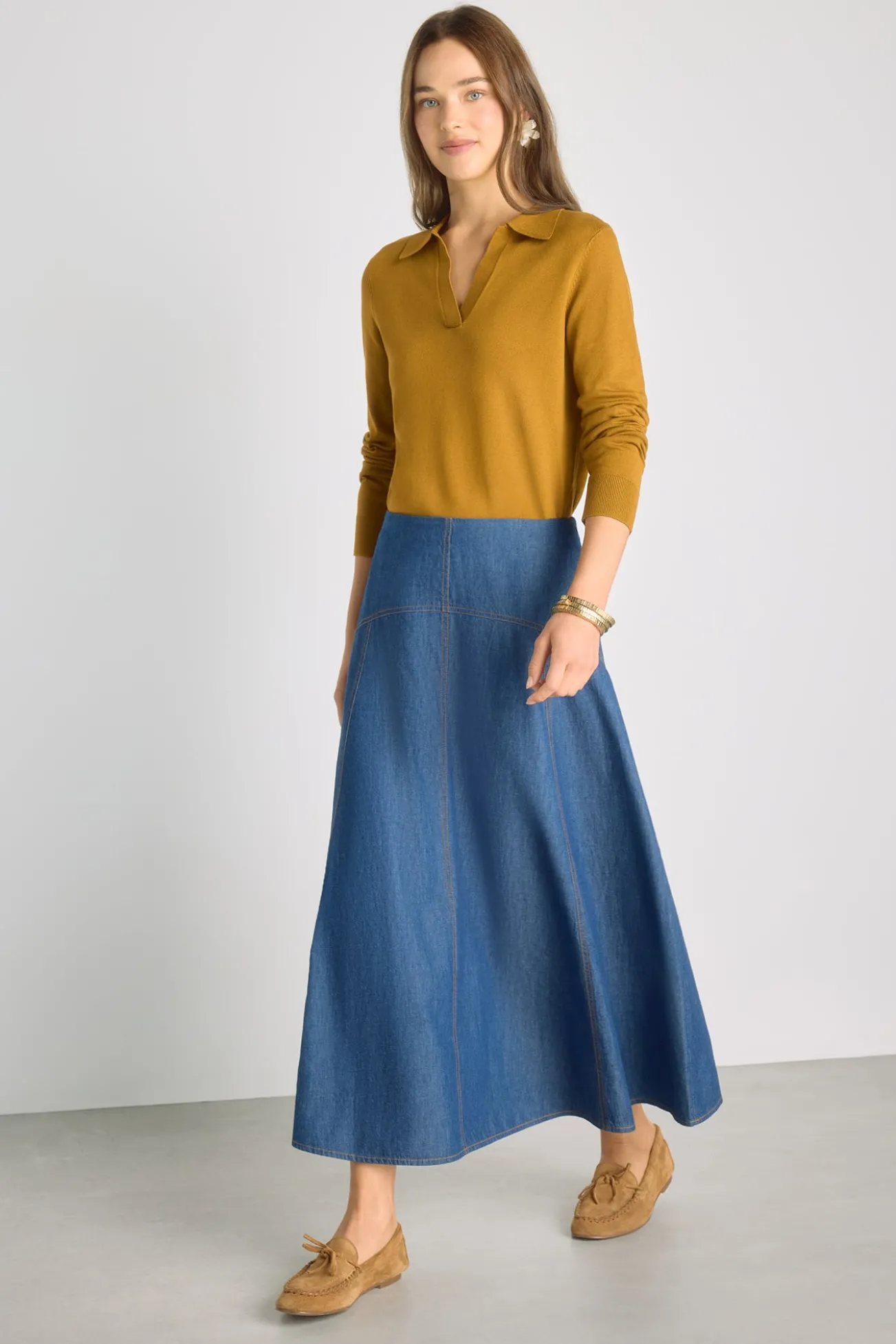 Falda denim