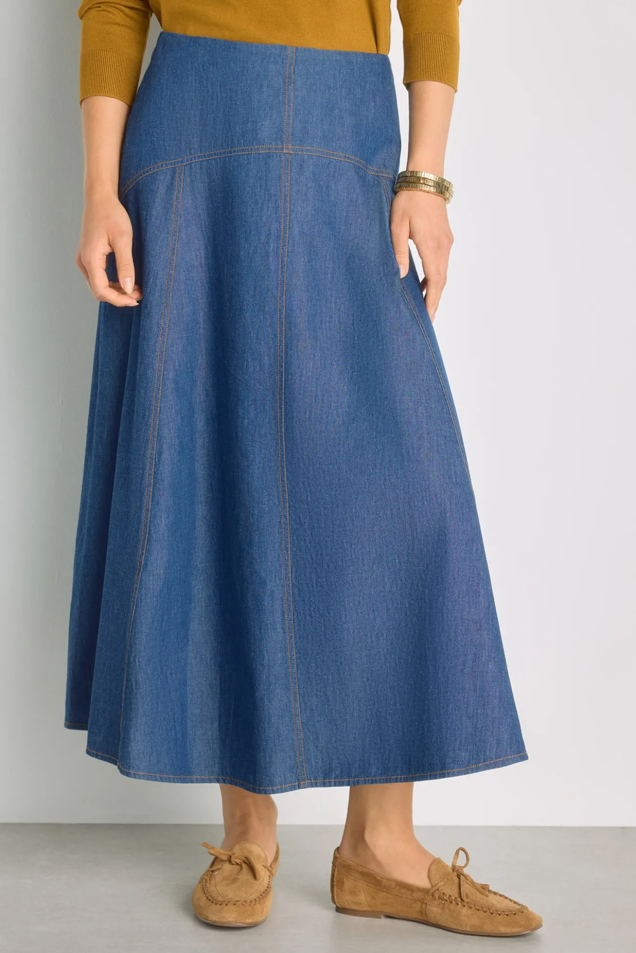 Falda denim