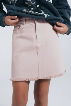 Falda desflecada niña