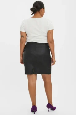 Falda efecto piel talla grande
