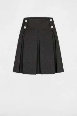 Falda evas con pliegues