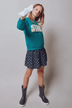Falda flores niña
