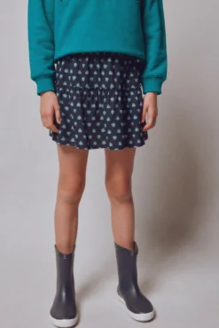 Falda flores niña