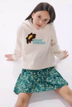 Falda flores niña