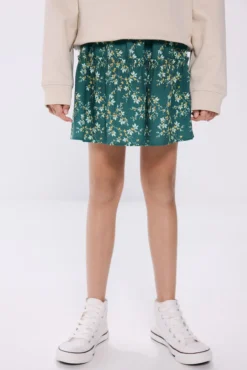 Falda flores niña