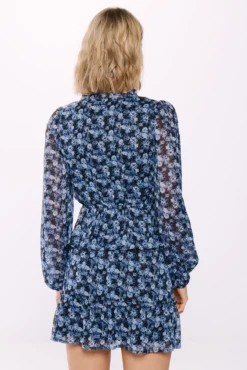 Falda gasa lurex estampada