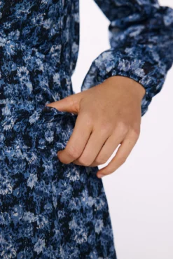 Falda gasa lurex estampada