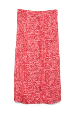 Falda larga estampada