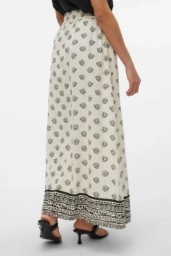 Falda larga estampada
