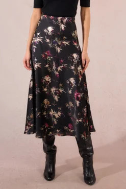 Falda larga estampado floral