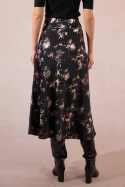 Falda larga estampado floral
