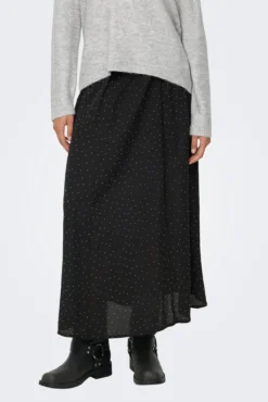 Falda larga glitter